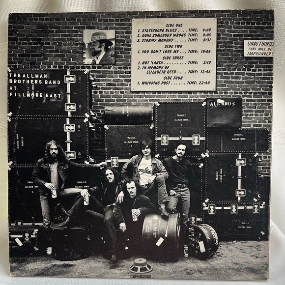 The Allman Brothers Band At Fillmore East Double Album 1971 EUC Original Sleeves - Picture 2 of 16